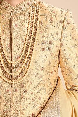 Marvelous Rich Yellow Sherwani