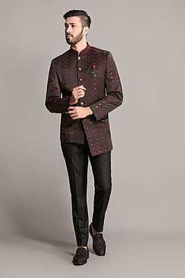 Richy Designer Red Jodhpuri-min