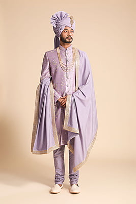 Grandeur Rich Purple Sherwani