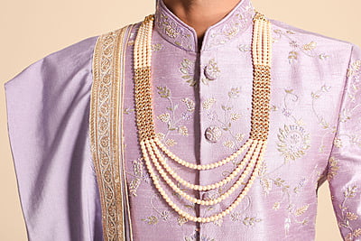 Grandeur Rich Purple Sherwani