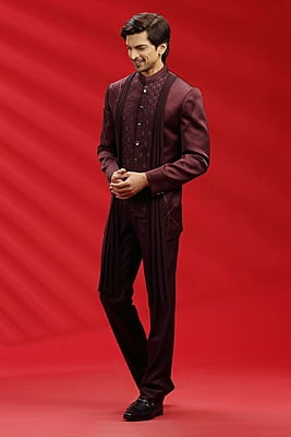 Maroon Rich Jodhpuri