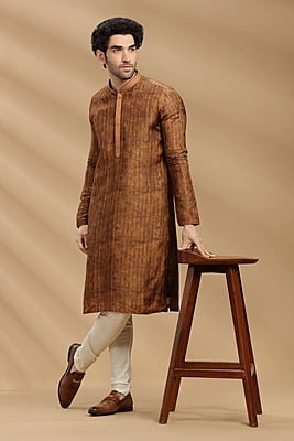 Silky Orange Kurta