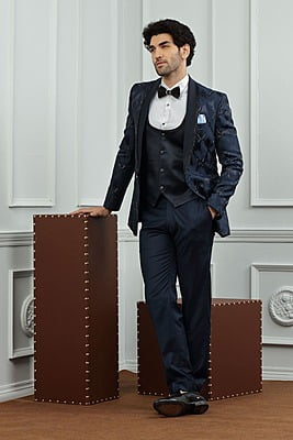 Designer Blue Wedding Suit Designer Blue Wedding Suit