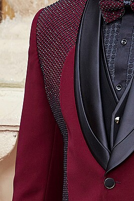 Burgundy Satin Luxe Tudedo 41 Burgundy Satin Luxe Tudedo 41