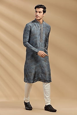 Silky Blue Kurta