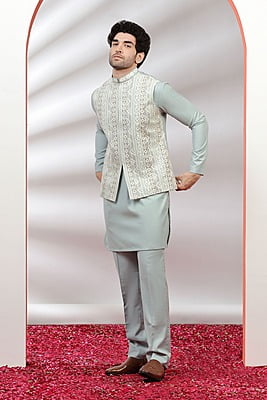 Designer Rich Greenish Indowestern