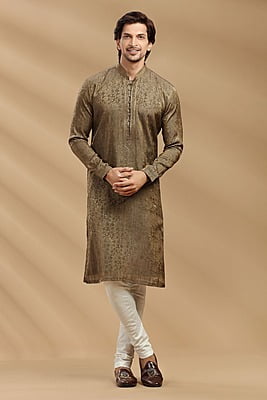 Golden Silky Kurta 12995