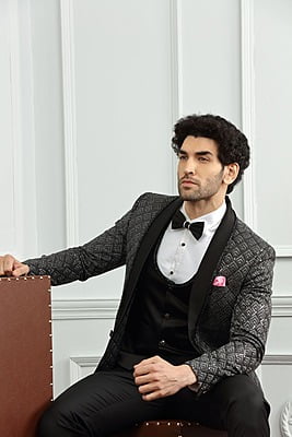 Regal Designer Black Suit