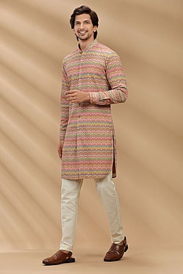 Colored Wavy Kurta 11995