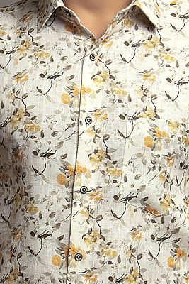 Floret Pattern Half Sleeved